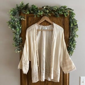 Cream Boho Cardigan